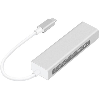 Type-C Hub 3 Port USB 3.0 Multiplexer + 1000 Mpbs Ethernet Converter - 2