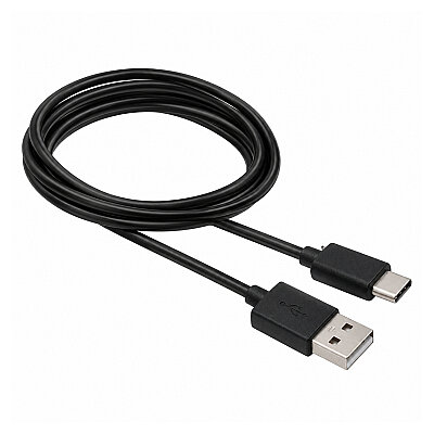 Type-C to USB Fast Charging and Data Cable - Black, 1.5 Meters - 1