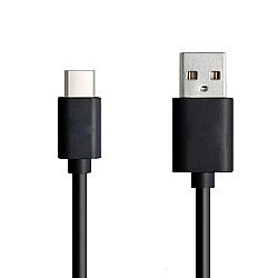 Type-C to USB Fast Charging and Data Cable - Black, 1.5 Meters - 2