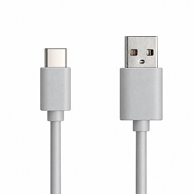 Type-C to USB Fast Charging and Data Cable - Gray, 1.5 Meters - 2