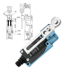 TZ-8108 Metal Gövde Limit Switch - Metal Makara - 2