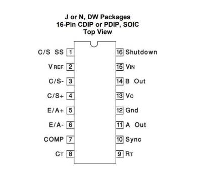 UC3846DW SMD SOIC-16 Integrated - 2