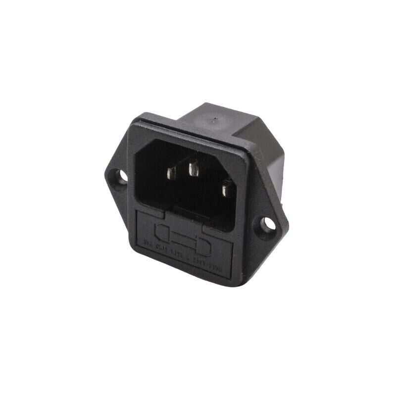 Üçlü Erkek Power Soketi Sigorta Yuvalı