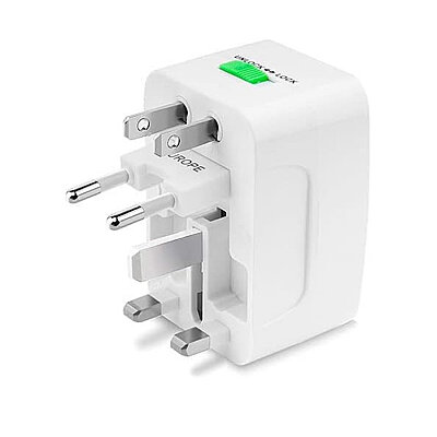 Universal Çok Fonksiyonlu Seyahat Adaptörü - Priz Dönüştürücü - 2