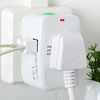 Universal Multifunctional Power Adapter Travel Adapter + 2X 5V 1A USB - 4