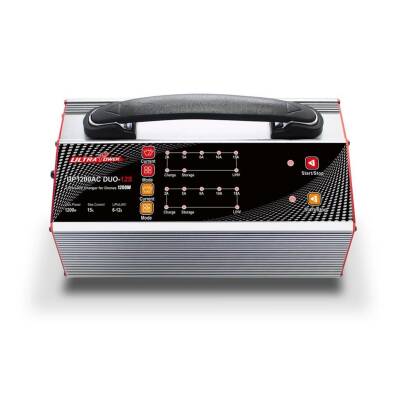 UP1200AC DUO 2X600W 15A 6-12S LiPo LiHv Battery Charger - 1