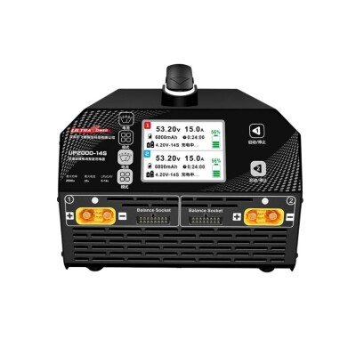 UP2000-14S 2X1000W 30A 6-14S LiPo LiHv Battery Charger - 3
