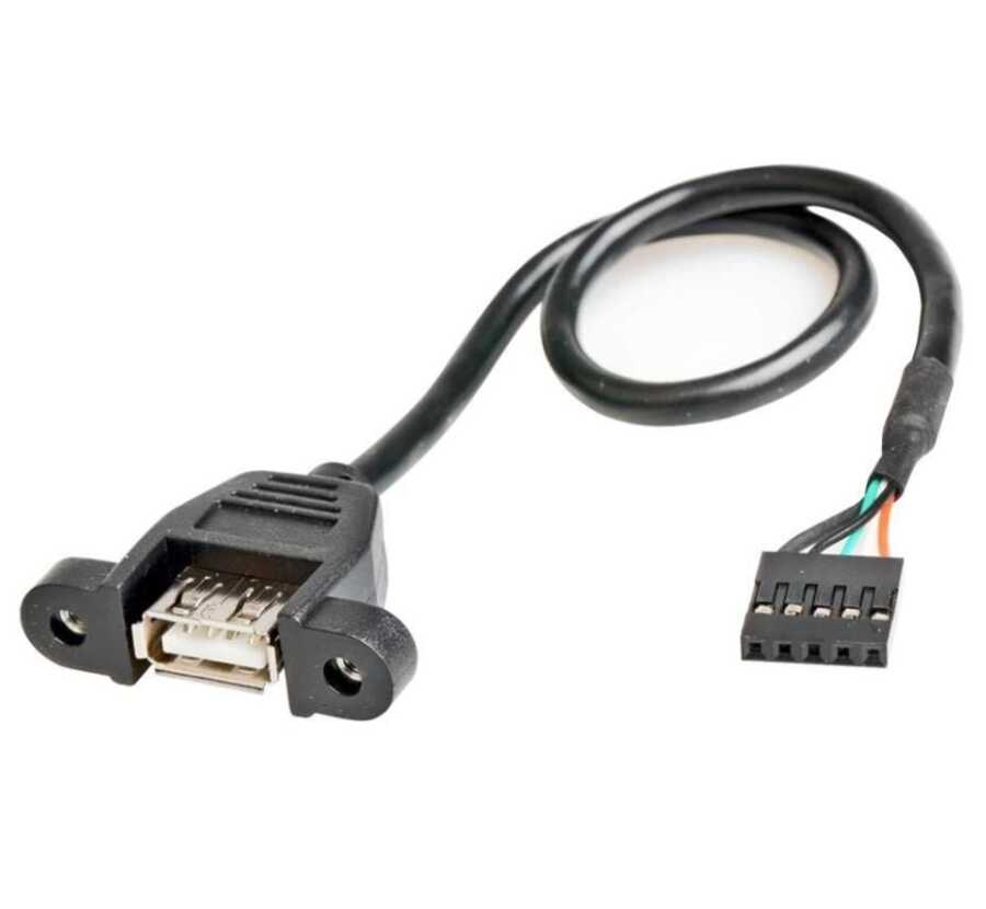 USB 2.0 Dişi Dupont 5 Pin Dişi Veri Anakart Adaptör Kablosu