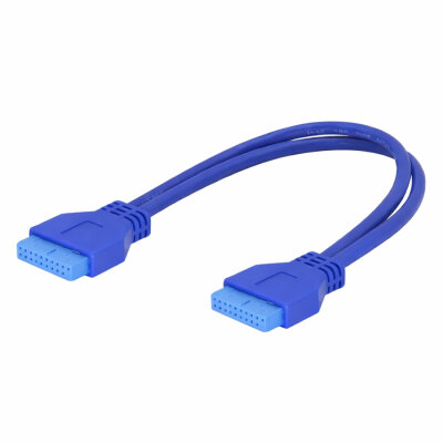 USB 3.0 19-Pin Anakart Uzatma Kablosu Dişi-Dişi - 1