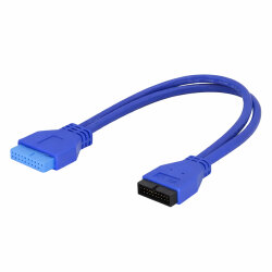 USB 3.0 19-Pin Anakart Uzatma Kablosu Dişi-Erkek