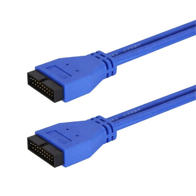 USB 3.0 19-Pin Anakart Uzatma Kablosu Erkek-Erkek - 2