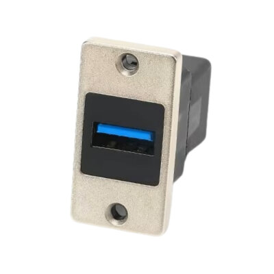 USB 3.0 A Female - USB 3.0 B Female Panel Mount Connector - SUSB3.0-AB-C - 1