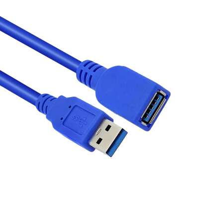 USB 3.0 Dişi-Erkek Mavi Uzatma Kablosu - 1 Metre - 1