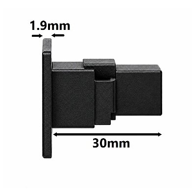 USB 3.0 Dişi Panel Tipi Konnektör - Siyah - 5