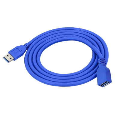 USB 3.0 Female-to-Male Blue Extension Cable - 1 Meter - 2