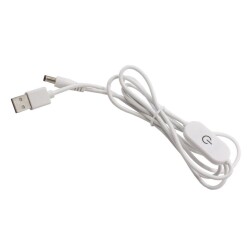 USB - 5.5x2.5mm Dokunmatik On-Off 150cm Anahtarlı Dönüştürücü Kablo
