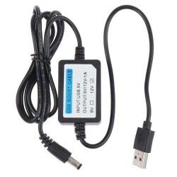 USB 5V - 12V 1A Voltaj Yükseltici Booster 1m