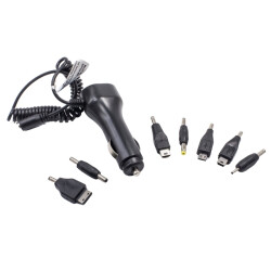 USB 5V 1A Çok Fonksiyonlu Araç Çakmak Soketi - 7 Değiştirilebilir Uç