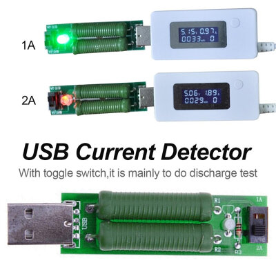 USB 5V 1A/2A Current Test Module - 3
