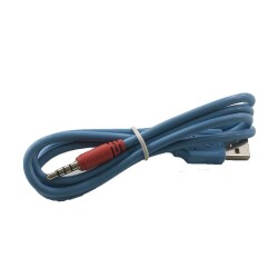 USB - Aux 3.5mm Stereo Jack Cable 4 Nodes 1 Meter