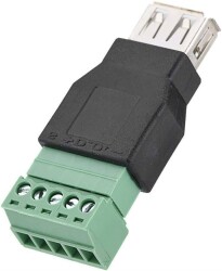 USB Female to 5-Pin Terminal Converter / USB 2.0 to 5-Pin Terminal