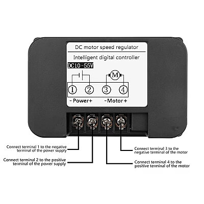 VA098 DC 10-55V 30A PWM Motor Speed and Direction Control Board with Remote Control - 4