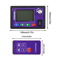 VA098 DC 10-55V 30A PWM Motor Speed and Direction Control Board with Remote Control - 5