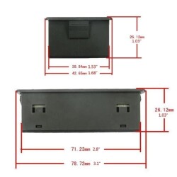 VAC9010H 10-90V 100A Voltmeter Ammeter - Battery Capacity Manager - 3