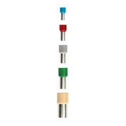 VE4009 4.8 mm Orange Insulated Single Entry Ferrule - 10 Pieces