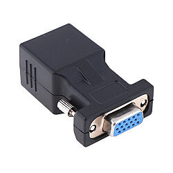 VGA 15 Pin Female to RJ45 Female Converter Connector