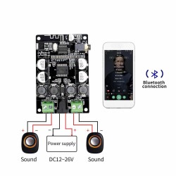 VHM-307 2x25W Bluetooth Amfi Devresi TDA7492P - 2