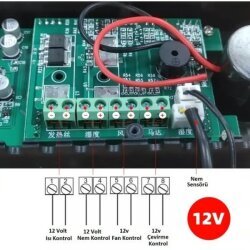 W9002 12V Sıcaklık ve Nem Kontrol Modülü - Kuluçka Termostatı - 4
