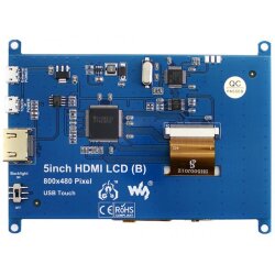 WaveShare 5 Inch 800x480 Rezistif  Dokunmatik HDMI Ekran - 4