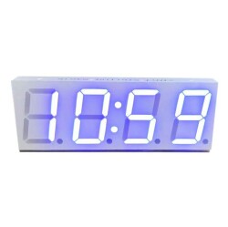Wifi 4 Digit Led Display Clock / Alarm Module - Blue