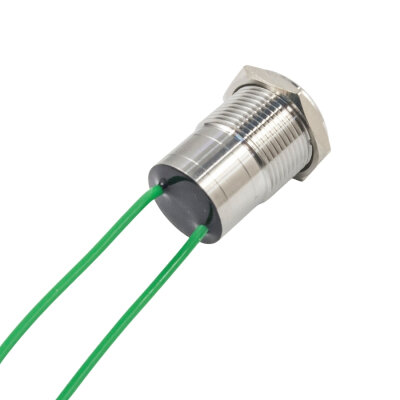 WD16D1-P2Z 16mm Straight Key Metal Push Button with Cable - 2