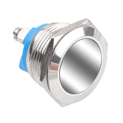 WD19H-P0 19mm Flat Spring-Loaded Metal Button - 1