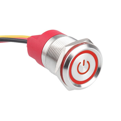 WD19T-P2-EC 19mm Dokunmatik Touch Metal Buton - Kırmızı - 1