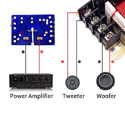 WEAH-D231 100W 2 Yollu Hoparlör Crossover Ses Filtresi Frekans Bölücü - 2