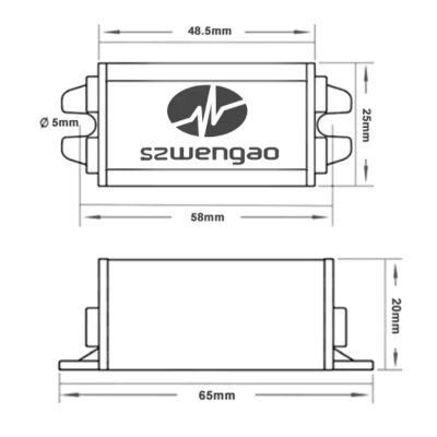WG15-80S1203 DC-DC 15-80V to 12V 3A Voltage Reducer Module - 3