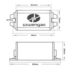 WG15-80S1203 DC-DC 15-80V'den 12V 3A Voltaj Düşürücü Modül - 3
