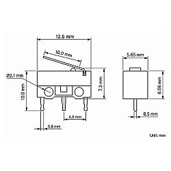 WK01-02 3-Pin Mini Micro Switch - 3