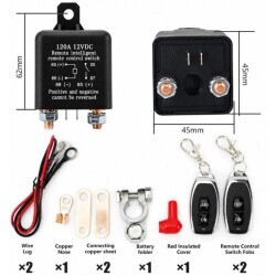 WM686 12V 120A Uzaktan Kumandalı Akü Kesici Şalter Kiti - 2