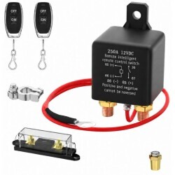 WM686 12V 250A Uzaktan Kumandalı Akü Kesici Şalter Kiti
