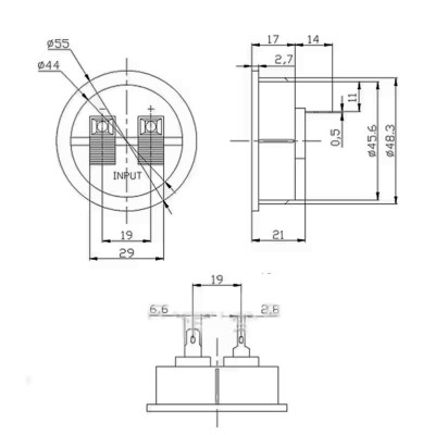 WP2-1 55mm 2-Way Speaker Terminal - 3