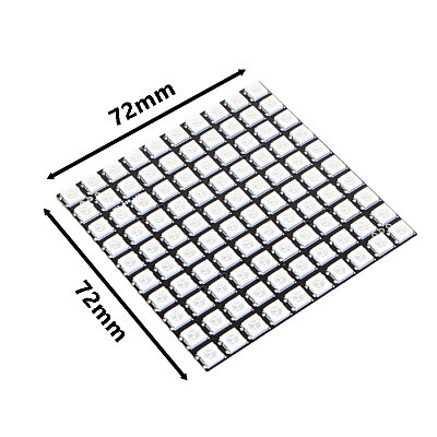 WS2812 RGB 10x10 Square NeoPixel LED - 3