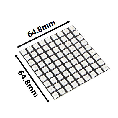 WS2812 RGB 9x9 Kare NeoPixel LED - 3
