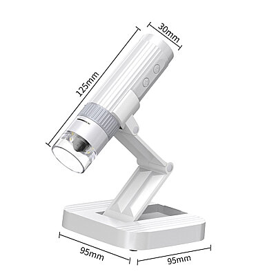 WTM-W1-A 50X-1000X WiFi Wireless Digital Microscope - White - 2