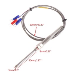 WZP-291 RTD PT100 Paslanmaz Çelik Sıcaklık Sensörü - 2