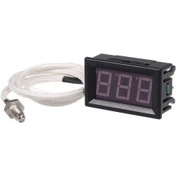 XH-B310 12V K type M6 Thermocouple Digital Thermometer - Blue