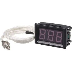 XH-B310 12V K type M6 Thermocouple Digital Thermometer - Red